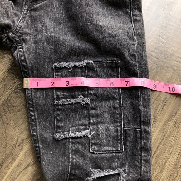 Dark Wash Patchwork Hollister Jeans - Picture 6 of 8